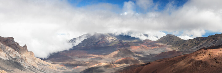 Fototapeta na wymiar Panorama of the Haleakala crater