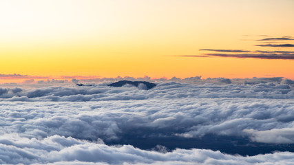 Sunset on top of the Halekala