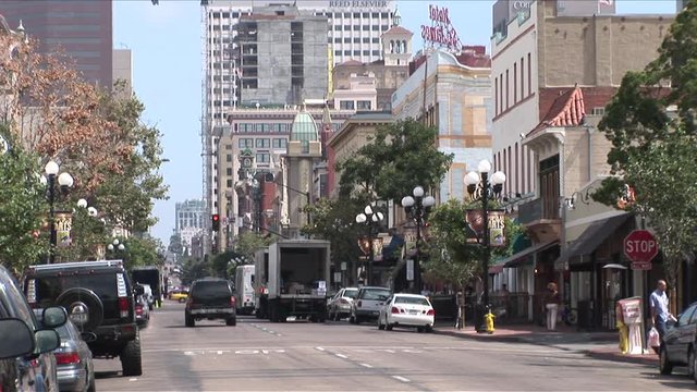 View of Gaslamp Quarter in San Diego United States
