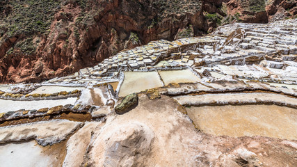 Terraces with salt baths