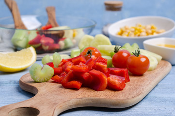 Salad of fresh vegetables