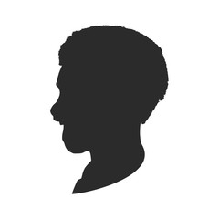 Portrait of surprised man with open mouth. Side view