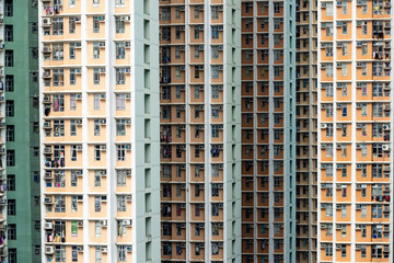 Exterior of apartment building