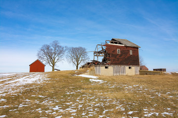 Damaged home