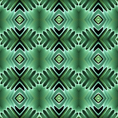 Seamless pattern background with multi-colored wavy lines.