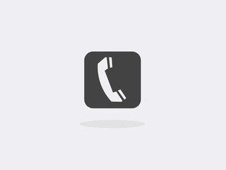 phone icon on white background