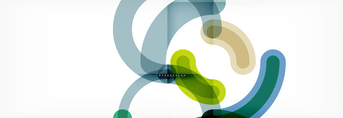 Line design circles abstract background