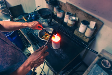 Gold melting and making gold bars