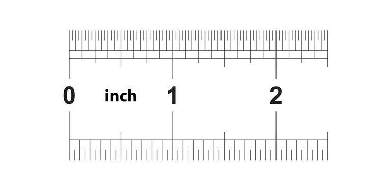 2.43 inches sale on a ruler