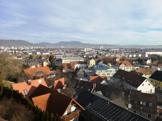 Obraz premium Graz Panorama von Straßgang aus gesehen