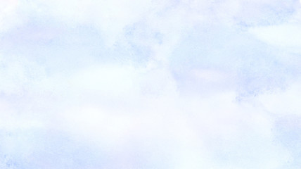 Abstract grunge tint light blue watercolor background. Aquarelle painted azure gradient color splashing on textured paper. Vintage water color splash template or canvas for design, retro card