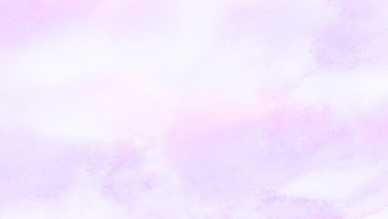 Abstract grunge violet gradient violet water color artistic brush paint splash background. Vintage light purple watercolor paint hand drawn illustration with paper grain texture for aquarelle design. © KatMoy