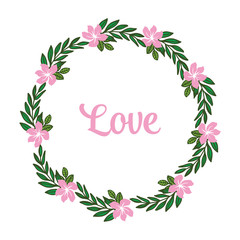 Vector illustration greeting card with flower background hand drawn