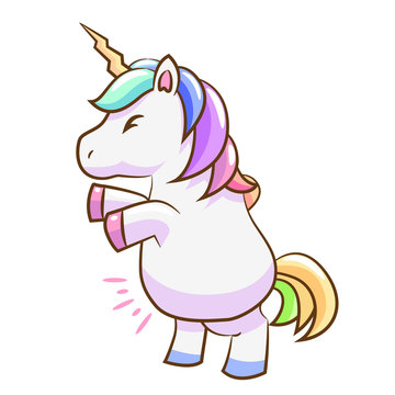 unicorn clipart cartoon