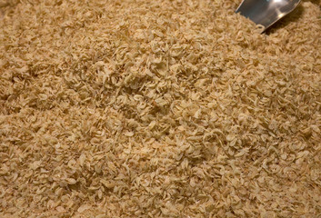 Drying of sea shrimps or small sized shrimp dried by the sun.