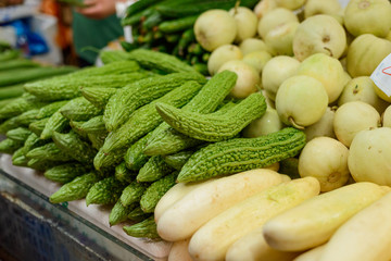 Bitter melon and white squash
