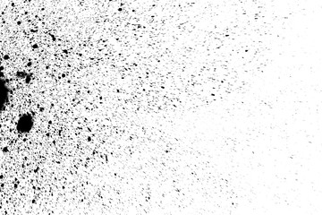 black spots splashing on white background 