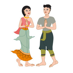 Thai people say hello