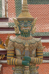 Close-up of guardian giant head and torso