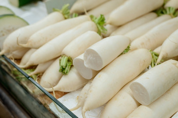 Chinese turnips or Daikon radish