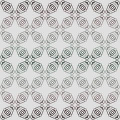 Fototapeta premium Abstract Vector Seamless Pattern With Abstract Geometric Style. Repeating Sample Figure And Line. Grey, green color