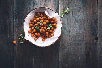 Pois Chiches Grillés aux Epices Cumin et Paprika pour l’ Apéritif