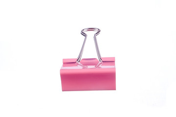 Paper clip isolated on white background