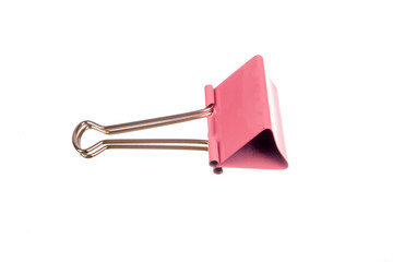 Paper clip isolated on white background