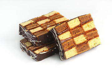 Sweet cookies isolated on a white background