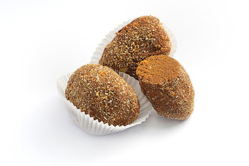 Sweet cookies isolated on a white background