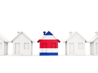 House with flag of costa rica