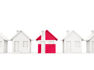 House with flag of denmark