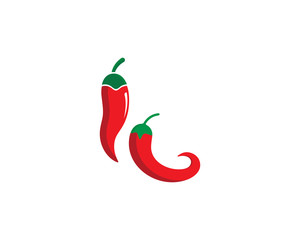 chili logo template vector icon illustration design