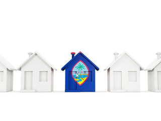 House with flag of guam