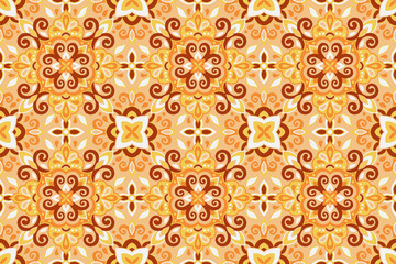 Azulejos Tile Vector Seamless Pattern