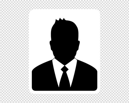 Business Man Silhouette - Vector Illustration - Isolated On Transparent Background