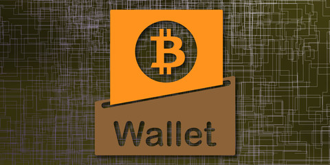 Concept of bitcoin wallet