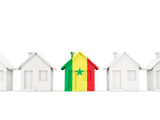 House with flag of senegal