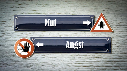 Schild 405 - Mut