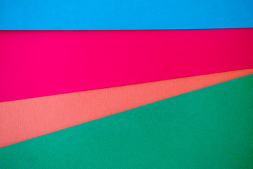 Mix of blue, red, pink, green colors of design paper.