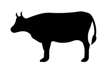 牛のシルエット