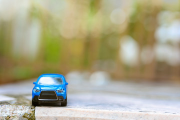 toy car on the road