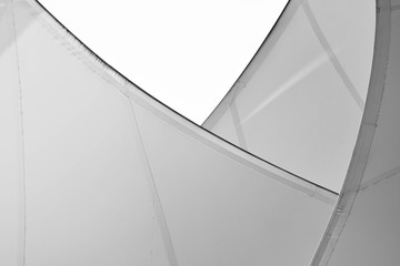 fabric tensile roof - monochrome