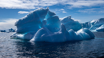 Iceberg with Lens Flare