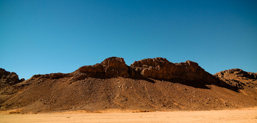 desert landscape El Berdj canyon in Tassili NAjjer National Park, Algeria