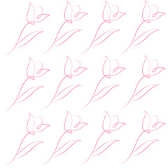 Tulip spring pattern