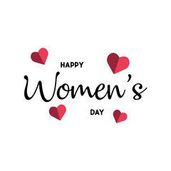 happy womens day. vector flat background EPS10