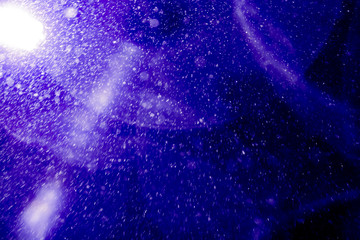 bokeh, stars, space, blurred snow, background 