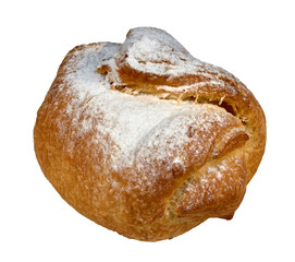 Cake in powdered sugar
