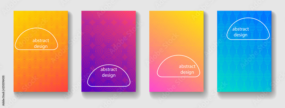 Poster abstract geometric pattern background. gradient with line texture for business brochure cover design